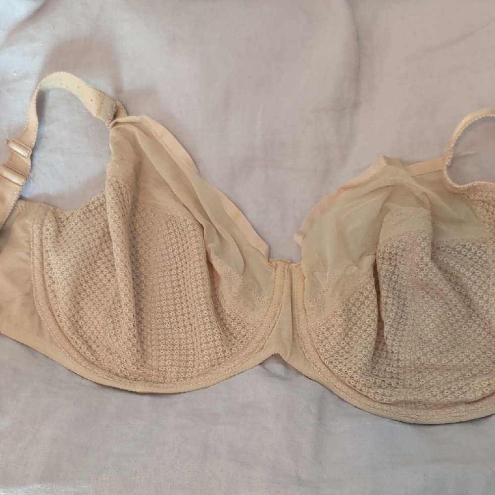 Chantelle Soft Beige Lace Bra
